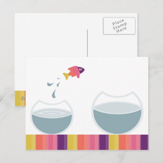 Eenvoudig bericht weergeven briefkaart (Voorkant / Achterkant)