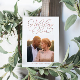 Eenvoudig berichtenscan COLOR Holiday Photo Card Feestdagenkaart