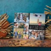 Eenvoudig BESTE DAD OOIT 8 Photo Collage Fotoplaat (Zijkant)