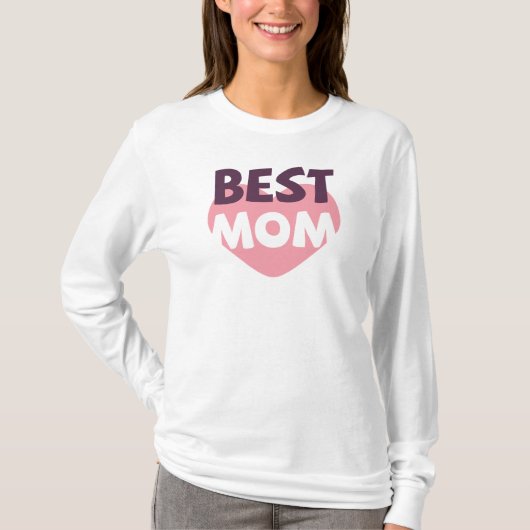 Eenvoudig beste mama-Moederdag | SHIRT SLEEVE (Voorkant)