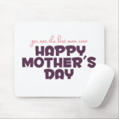 Eenvoudig beste Moederdag | Mousepad Muismat (Met muis)
