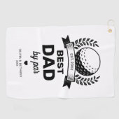 Eenvoudig Beste Pap Door Par Vaderdag Golfhanddoek (Horizontaal)