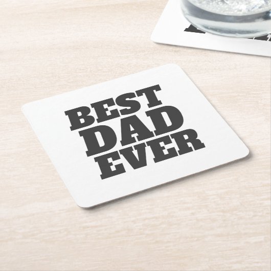 Eenvoudig beste vader ooit Vaderdag | ONDERZETTER (Schuin)