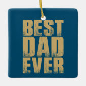 Eenvoudig beste vader ooit Vaderdag | ORNAMENT (Voorkant)