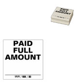 Eenvoudig "BETAALBEDRAG" Rubberstempel Rubberstempel (Gestempeld)