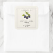 Eenvoudig  BlackBerry Jam Jar Label (Tas)