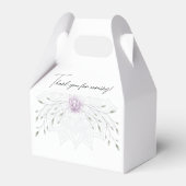 Eenvoudig blad en roze lotus met Mandala bruiloft Bedankdoosjes (Achterkant)