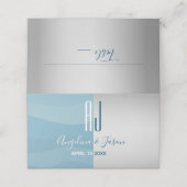 Eenvoudig blauw (Buitenkant ongevouwen)