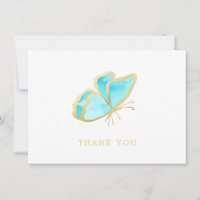 Eenvoudig Blauw en Gouden Vlinder Elegant
