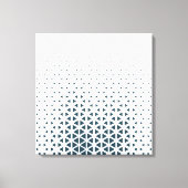 Eenvoudig blauw en wit canvas afdruk (Voorkant)