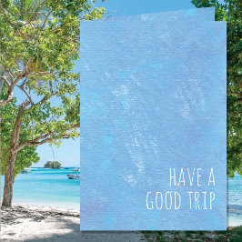 Eenvoudig blauw heeft een goede reis, modern kaart