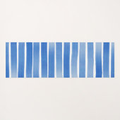 Eenvoudig blauw Indigostripe, speciaal aangepast Yogamat (Achterkant (horizontaal))