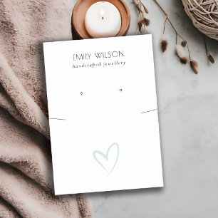 Eenvoudig blauw Ketting voor oormerking Visitekaartje