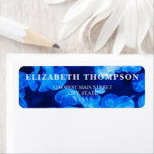 Eenvoudig blauw kwal etiket (Insitu)