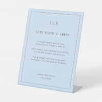 Eenvoudig blauw, nachtelijk Baby shower