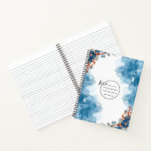 Eenvoudig blauw Notitieboek (Binnen)