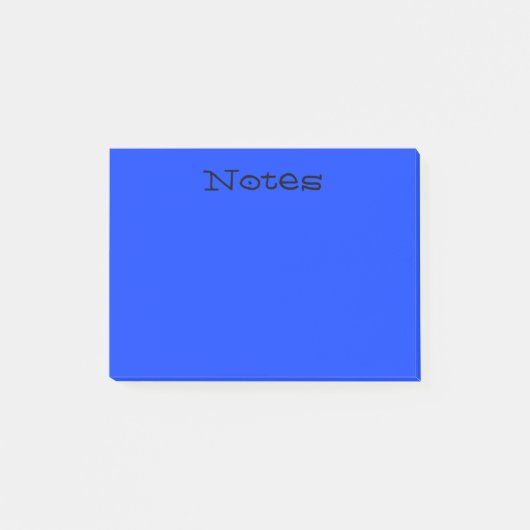 Eenvoudig blauw post-it® notes (Voorkant)