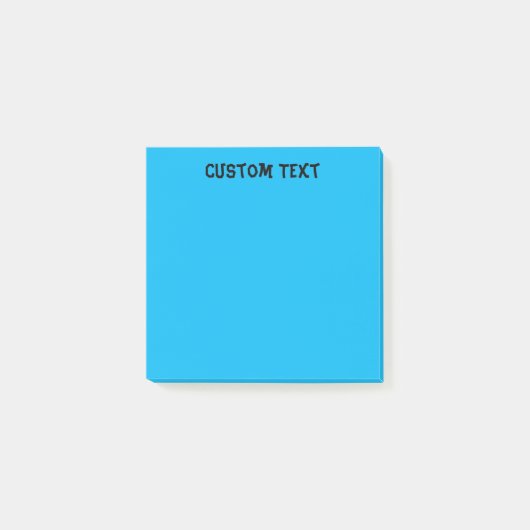 Eenvoudig blauw post-it® notes (Voorkant)