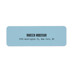 Eenvoudig blauw Professional Hedendaags Etiket
