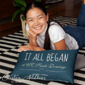 Eenvoudig Blauw Waar Het Alles Begon Accent Kussen