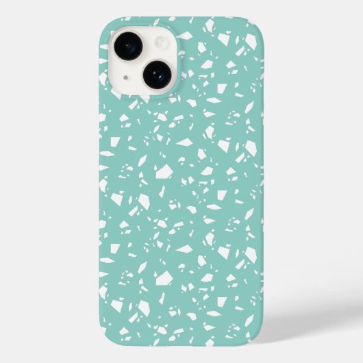 Eenvoudig Blauw & Wit Geometrisch Case-Mate iPhone Case (Achterkant)