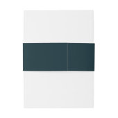 Eenvoudig Blauwgroen Groen Modern Goud Turquoise Uitnodigingen Wikkel (Achterkant Voorbeeld)