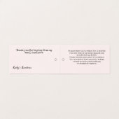 Eenvoudig Blush Logo UPC Clothing Hang Price Label Kaart (Binnenkant ongevouwen)