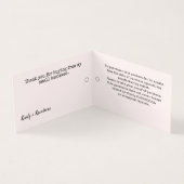 Eenvoudig Blush Logo UPC Clothing Hang Price Label Kaart (Binnen)