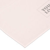 Eenvoudig Blush Pink Company Logo Craft Show Tafelkleed (Gekanteld)