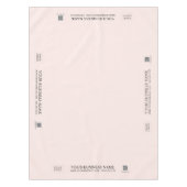 Eenvoudig Blush Pink Company Logo Craft Show Tafelkleed (Voorkant)