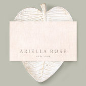 Eenvoudig, Blush Pink-minimalistisch Visitekaartje