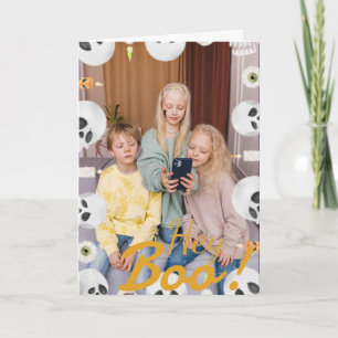 Eenvoudig boek Gelukkig Halloween familie & vriend Kaart