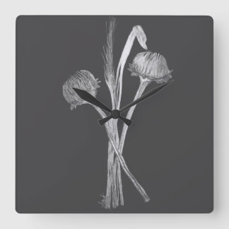 Eenvoudig Boeket van Wilde Bloemen uit het Veld Vierkante Klok