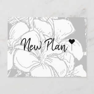 Eenvoudig Boheems Script Bloemenplan Nieuw Plan Briefkaart