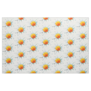 Eenvoudig Boho Daisy-patroon Stof