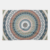 Eenvoudig Boho Mandala-ontwerp Theedoek (Horizontaal)