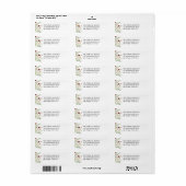 Eenvoudig Boho Wildbloemen Return Address Label (Full Sheet)