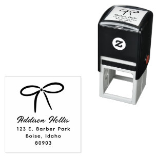 Eenvoudig boog retouradres  zelfinktende stempel