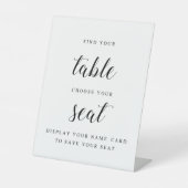 Eenvoudig bordje voor bruiloft reclamebord met voetstuk (Voorkant)