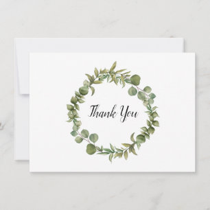 Eenvoudig bos Eucalyptus groen dank u kaart