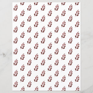 Eenvoudig Bourgondisch blad Scrapbook Papier Blad