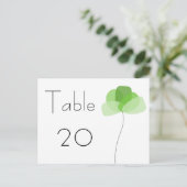 Eenvoudig Briefkaart bloemnummer (Staand voorkant)