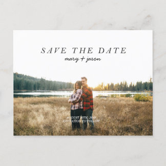 Eenvoudig Briefkaart Save the Date