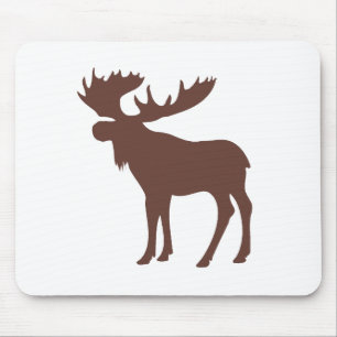 Eenvoudig bruin eland symbool muismat