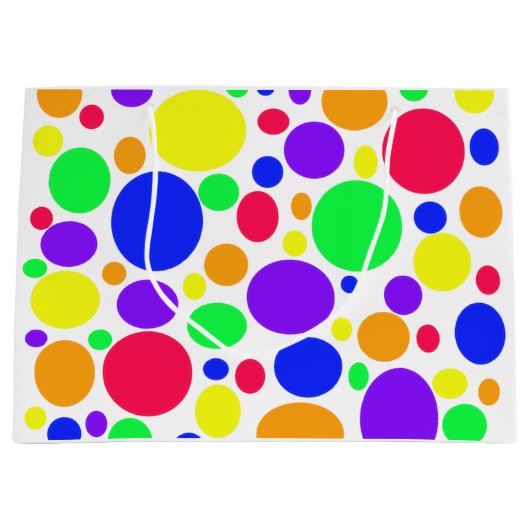 Eenvoudig bruuske SPOTS Groot Cadeauzakje (Voorkant)