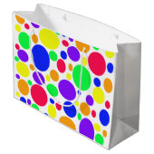 Eenvoudig bruuske SPOTS Groot Cadeauzakje (Achterkant Gekanteld)