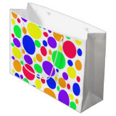 Eenvoudig bruuske SPOTS Groot Cadeauzakje (Voorkant Gekanteld)