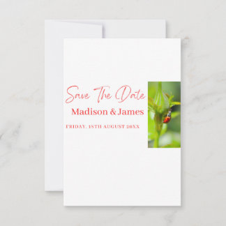 Eenvoudig budget Bewaar de datum script uitnodigin Save The Date