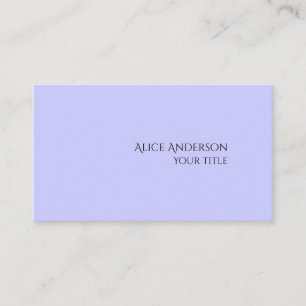 Eenvoudig budget Een effen kleur Moderne alikruik Visitekaartje