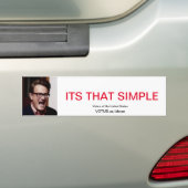 Eenvoudig Bumpersticker (Op auto)